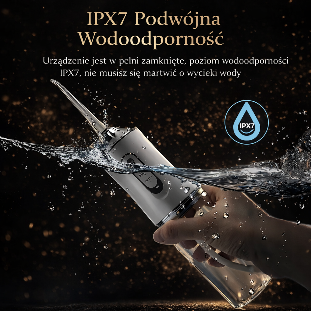 Oralmax AquaFlow™ – bezprzewodowy irygator do jamy ustnej premium